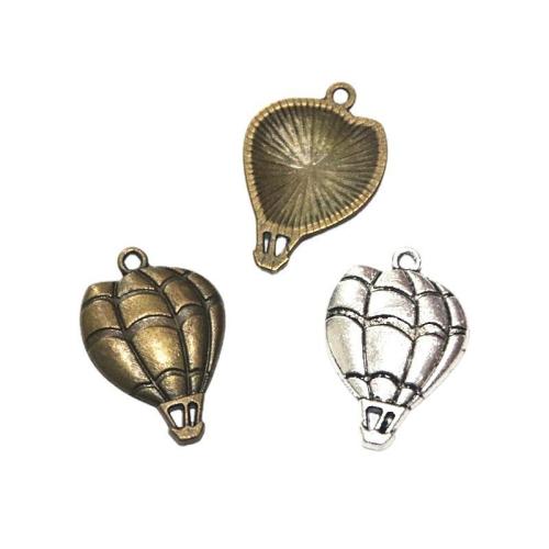 Zinc Alloy Pendler, Hot Balloon, forgyldt, du kan DIY, flere farver til valg, 25x17.30mm, 100pc'er/Bag, Solgt af Bag