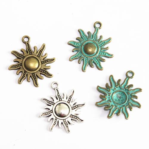 Zinc Alloy Pendants Sun plated DIY Sold By Bag