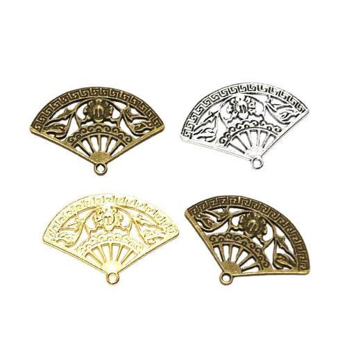 Zinc Alloy Pendants Fan plated DIY Sold By Bag