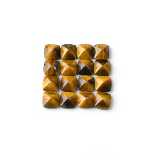 Gemstone Cabochons, Tiger Eye, Pyramideformet, poleret, du kan DIY, 11.60x11.60x6.40mm, Solgt af PC