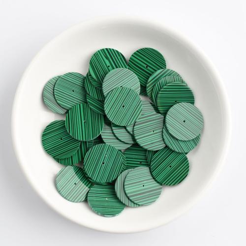 Cabochon in pietra, malachite, Cerchio piatto, lucido, formato differente per scelta, Venduto da PC