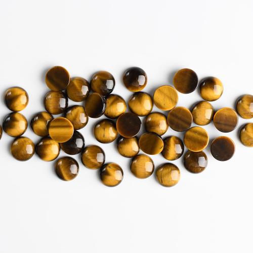 Natural Gemstone Cabochons Tiger Eye Round polished DIY Sold By PC