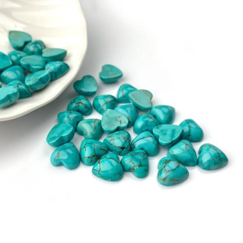 Přírodní Turquoise Cabochon, Srdce, DIY & různé velikosti pro výběr, Prodáno By PC