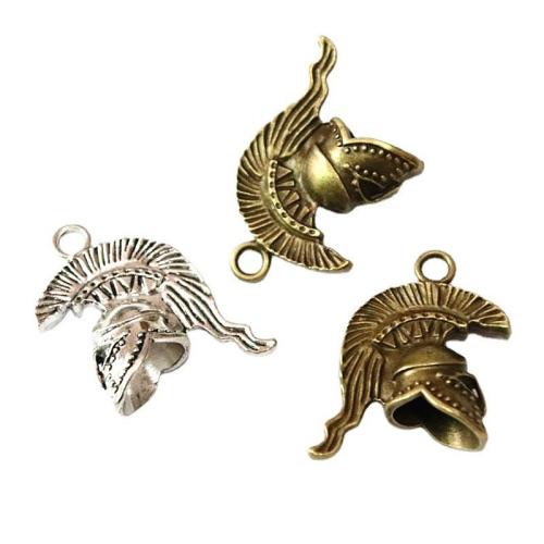 Zinc Alloy Pendants Helmet plated DIY Sold By Bag