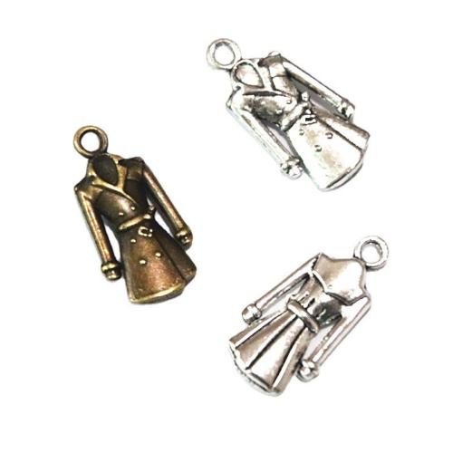 Zinc Alloy Pendler, Garment, forgyldt, du kan DIY, flere farver til valg, 23x12mm, 50pc'er/Bag, Solgt af Bag