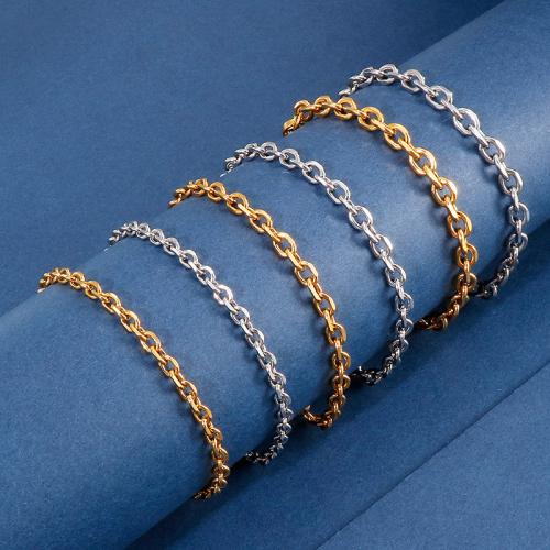 Stainless Steel Jewelry Bracelet 304 Stainless Steel Vacuum Ion Plating Unisex Sold By PC