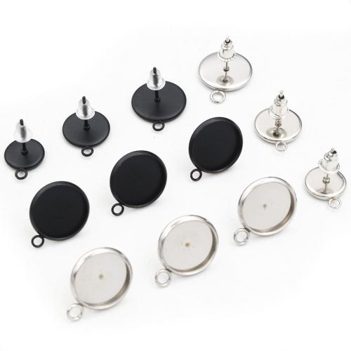 Edelstahl Ohrring Stecker, 304 Edelstahl, DIY & verschiedene Größen vorhanden, keine, 20PCs/Tasche, verkauft von Tasche