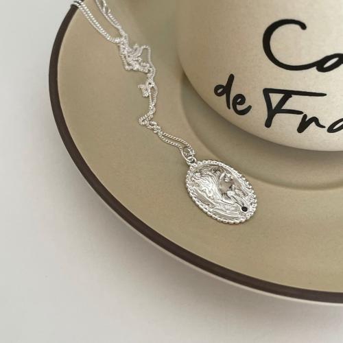 925 Sterling Silver Necklaces fashion jewelry & for woman Length Approx 45 cm Sold By PC