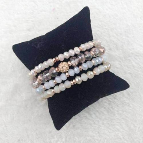 Crystal Bracelets fashion jewelry & for woman Length Approx 17 cm Sold By Set