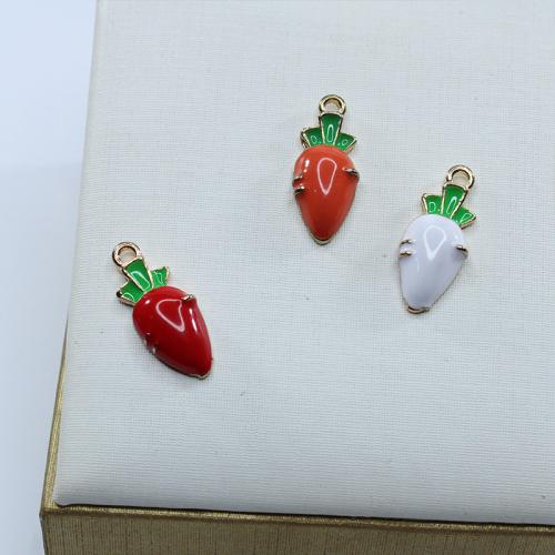 Zinc Alloy Enamel Pendants Carrot gold color plated DIY nickel lead & cadmium free Approx Sold By Bag