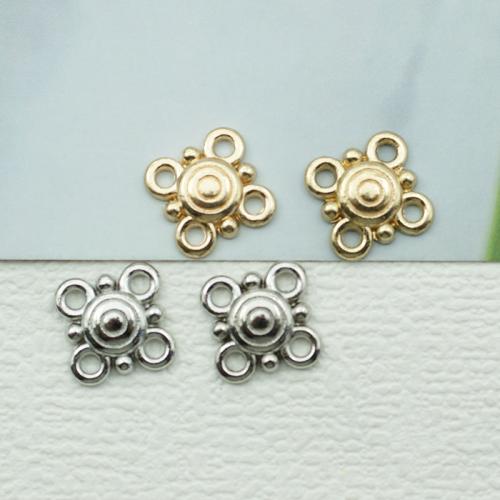 Zinc Alloy Connector plated DIY & 2/2 loop nickel lead & cadmium free Sold By Bag