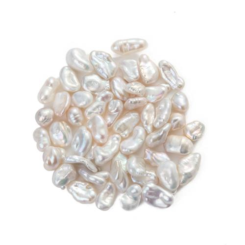 Barok ferskvandskulturperle Beads, Ferskvandsperle, du kan DIY, hvid, aboutuff1a9-12mm, Solgt af PC