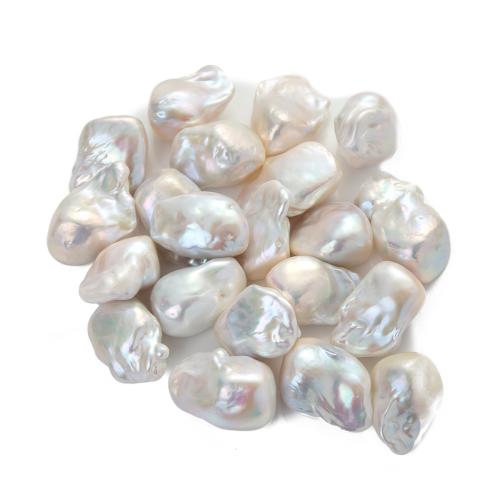 Barok ferskvandskulturperle Beads, Ferskvandsperle, du kan DIY, hvid, aboutuff1a20-30mm, Solgt af PC