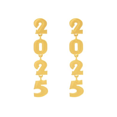 Zinc Alloy Drop Earrings plated fashion jewelry golden nickel lead & cadmium free Sold By Pair