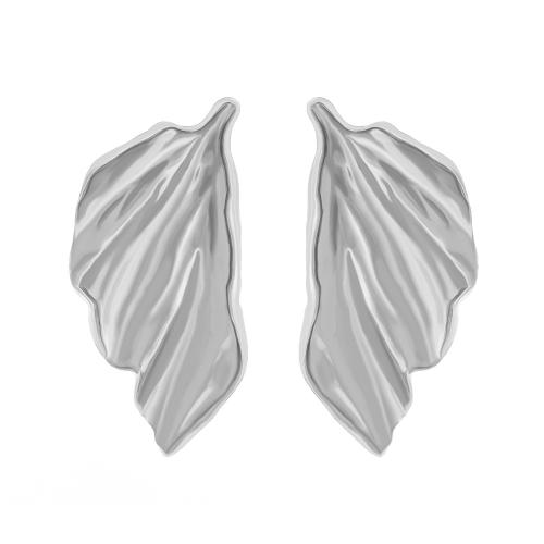 Lo zinco in lega Stud Earring, lega in zinco, Fiore, placcato, gioielli di moda, nessuno, assenza di nichel,piombo&cadmio, 35x70mm, Venduto da coppia