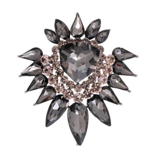 Zinc Alloy Brooches plated for woman & with rhinestone Sold By PC