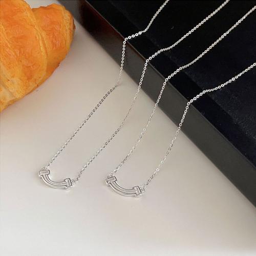 925 Sterling Silver Necklaces with 5cm extender chain fashion jewelry & for woman silver color Length Approx 40 cm Sold By PC