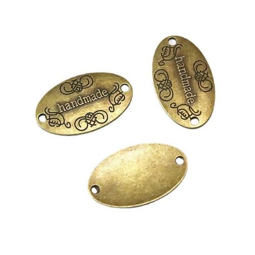 Zinco-Alloy-Connettore, lega in zinco, placcato bronzo antico, DIY & 1/1 anello del connettore, 19x32mm, 60PC/borsa, Venduto da borsa