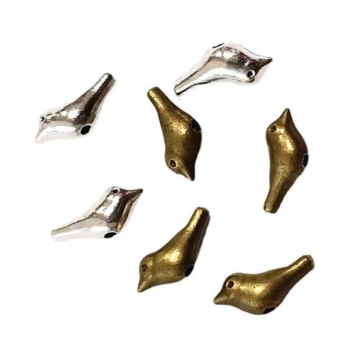 Zinc Alloy Jewelry Beads Bird plated DIY Sold By Bag