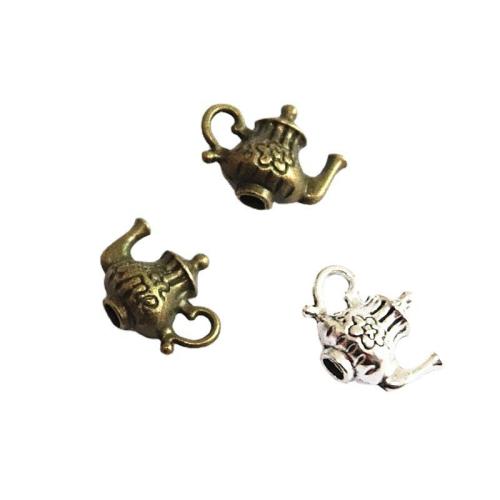 Zinc Alloy Jewelry Beads Teapot plated DIY Sold By Bag