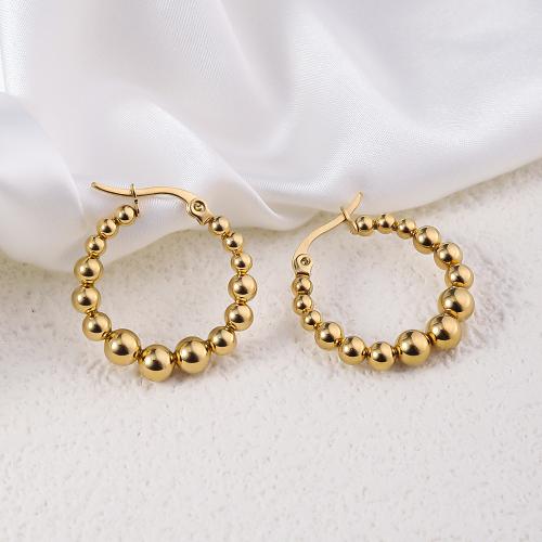 Cruach dhosmálta Lever Back Earring, 304 Cruach dhosmálta, 18K ór plátáilte, jewelry faisin & do bhean, órga, 29mm, Díolta De réir Péire