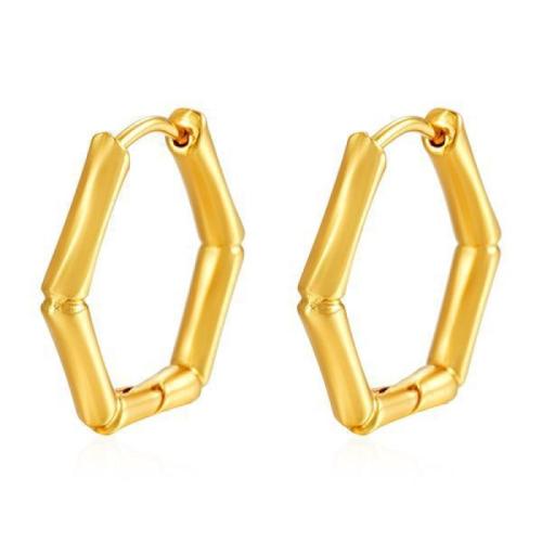 Huggie Anneau d'oreille, Acier inoxydable 304, bijoux de mode & pour femme, plus de couleurs à choisir, 20.50x19mm, Vendu par paire