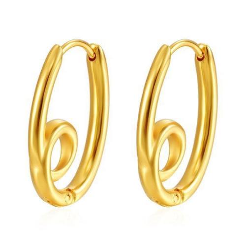 Huggie Anneau d'oreille, Acier inoxydable 304, bijoux de mode & pour femme, plus de couleurs à choisir, 13.40x18.20mm, Vendu par paire