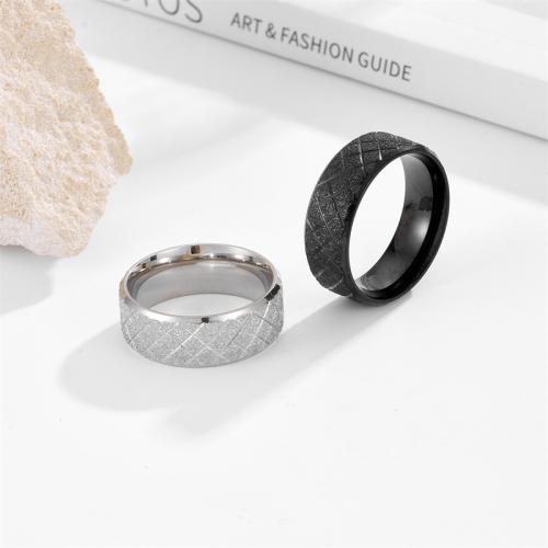 Stainless Steel Finger Ring 304 Stainless Steel Round plated & for man Sold By PC