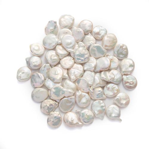 Barok ferskvandskulturperle Beads, Ferskvandsperle, du kan DIY, hvid, 17mm, Solgt af PC