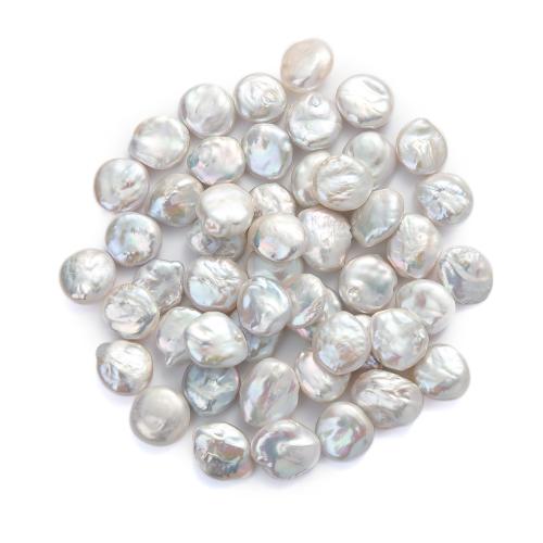 Cultured Coin Freshwater Pearl Beads DIY white mm Sold By PC