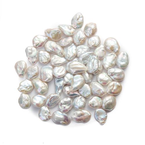 Barok ferskvandskulturperle Beads, Ferskvandsperle, du kan DIY, hvid, 16mm, Solgt af PC