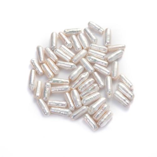 Natural Freshwater Pearl Loose Beads Bamboo DIY white Sold By PC