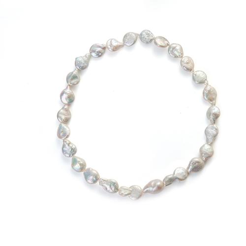 Coirníní Bharócach saothraithe Diúilicín Péarla, Pearl Fionnuisce, DIY, bán, aboutuff1a11-12mm, Díolta Per Thart 36 cm Snáithe