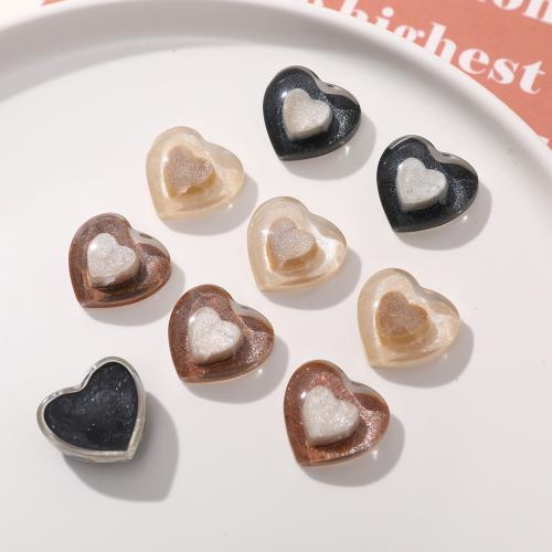 Hair Accessories DIY Findings Resin Heart Sold By PC