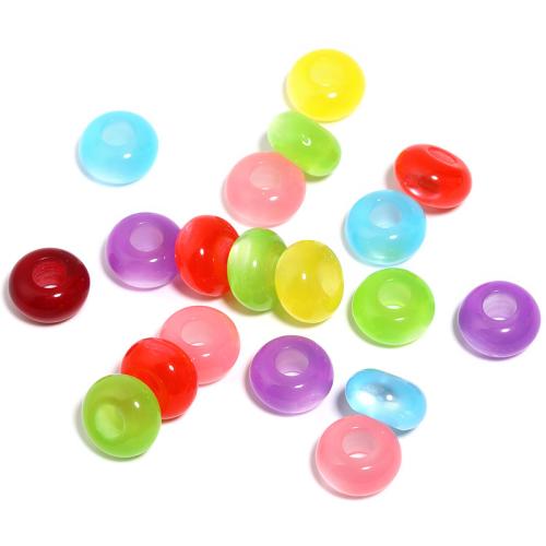 Acrylic Jewelry Beads Rondelle DIY mixed colors Sold By Bag