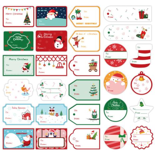 Adhesive Sticker Sticker Paper Christmas Design & mixed pattern & DIY Sold By Bag