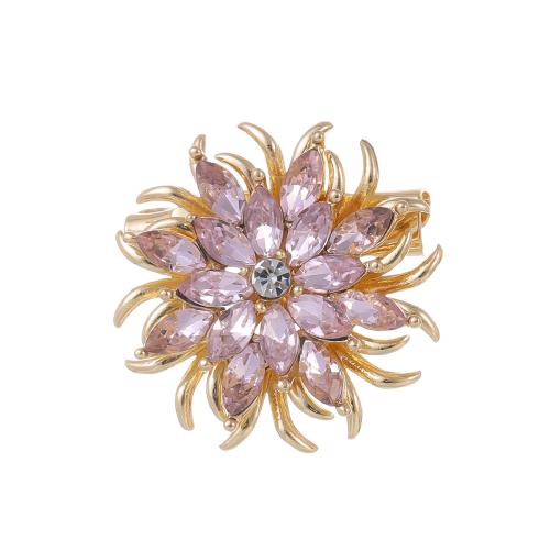 Zinc Alloy Brooches plated for woman & with rhinestone Sold By PC