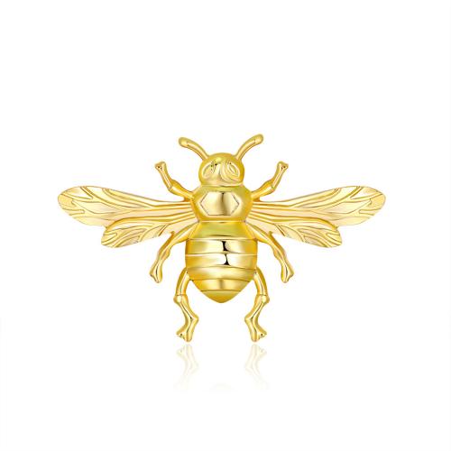 Zinc Alloy Brocher, Bee, forgyldt, for kvinde, guld, Solgt af PC