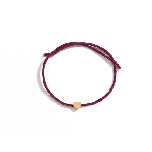 Zinc Alloy Bracelet with Polyester plated Adjustable & for woman Sold By PC