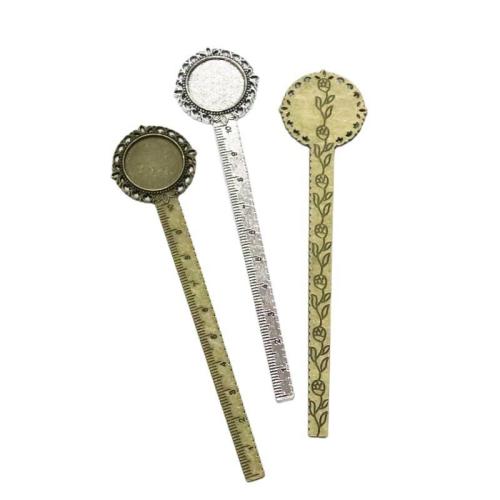 Zinc Alloy Bookmark Findings plated double-sided 20mm Sold By Bag