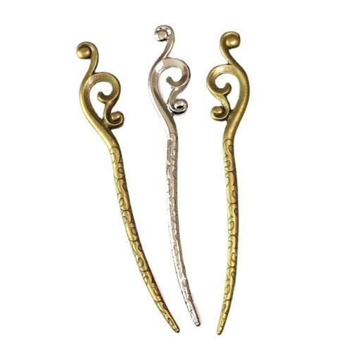 Hair Stick Zinc Alloy plated double-sided Sold By Bag