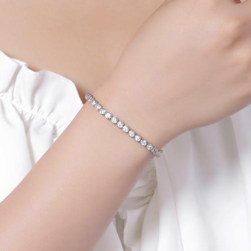 925 Sterling Silver Bracelet  & for woman Sold By PC