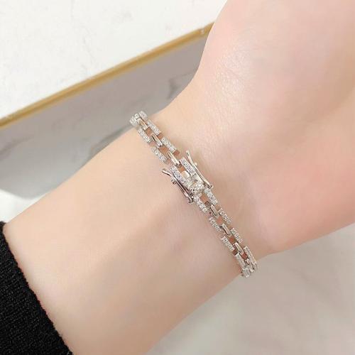 925 Sterling Silver Bracelet  & for woman Sold By PC