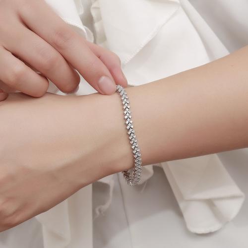 925 Sterling Silver Bracelet  & for woman Sold By PC