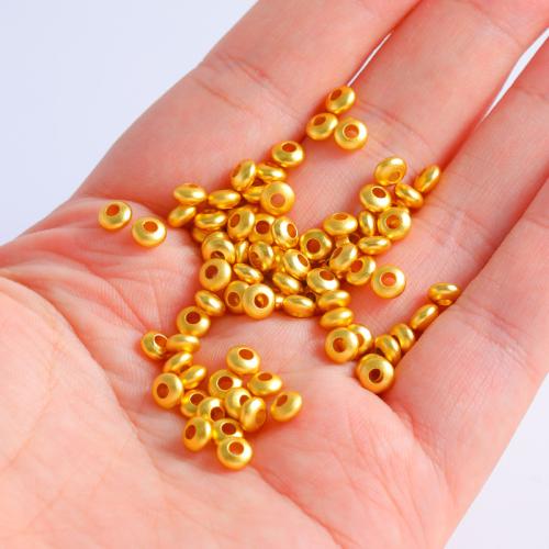 Brass Spacer Beads Saucer sang gold plated DIY Sold By PC