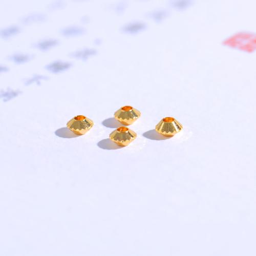 Brass Spacer Beads Saucer gold color plated DIY Sold By PC