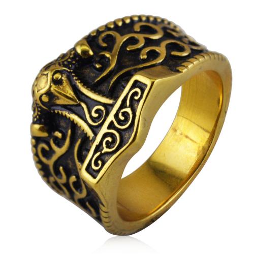 Stainless Steel Finger Ring 304 Stainless Steel vintage & fashion jewelry & Unisex Sold By PC