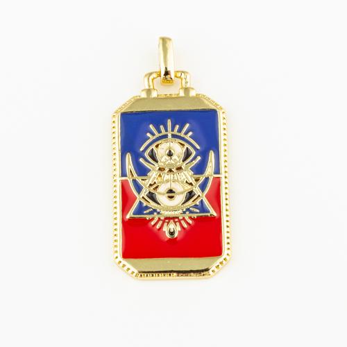 Brass Jewelry Pendants fashion jewelry & Unisex & enamel Approx 2mm Sold By PC