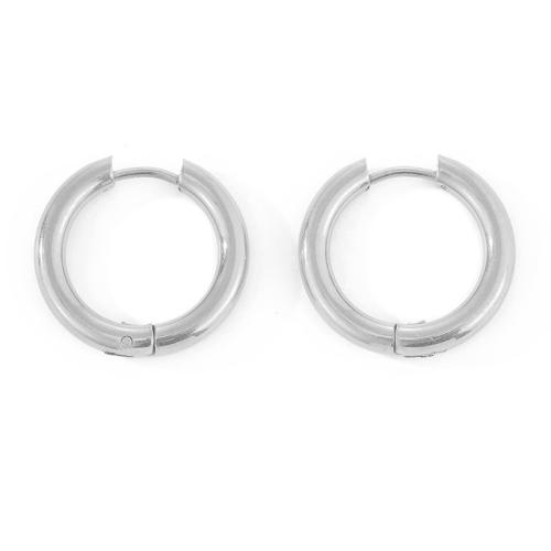 Huggie Anneau d'oreille, Acier inoxydable 304, Placage, normes différentes pour le choix & pour femme, plus de couleurs à choisir, Vendu par paire