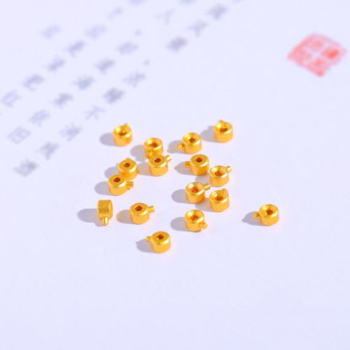 Brass Jewelry Beads gold color plated DIY Sold By PC